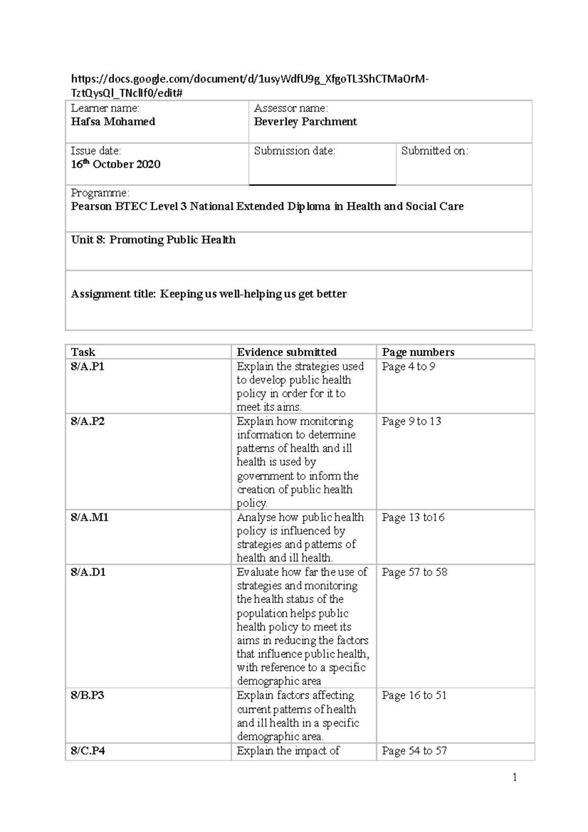 Hafsa sample unit 8 - unit 8 - docs.google/document/d/1usyWdfU9g ...