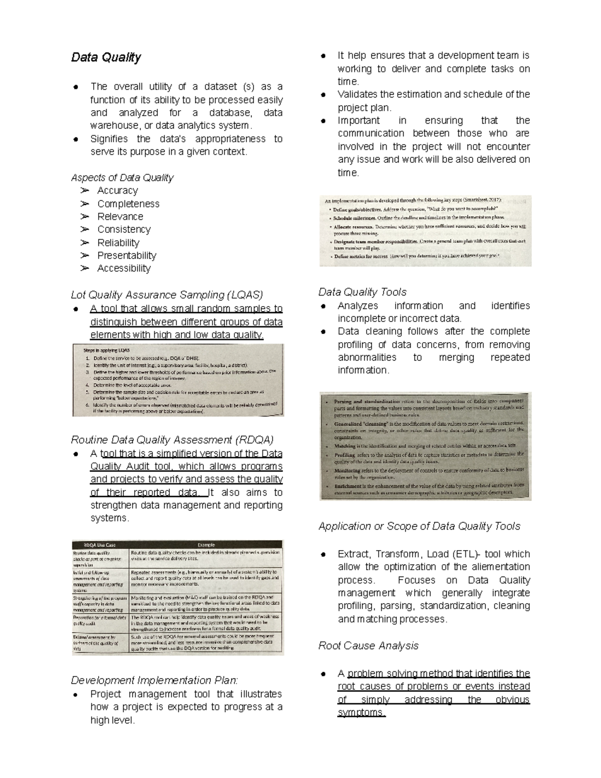 MT 14 LEC- DATA Quality AND DATA Privacy - Data Quality The overall ...