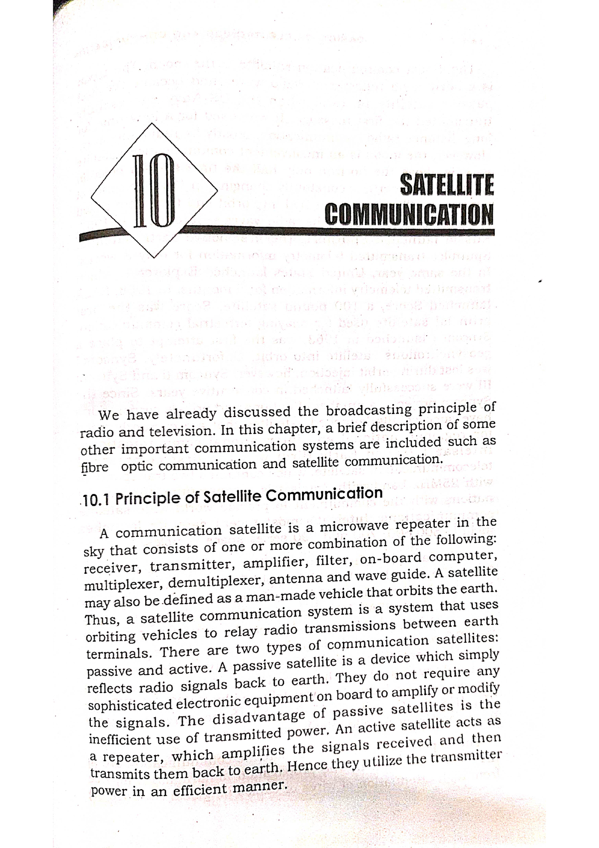 Satellite Communication - Basics Of Electronics Engineering - Studocu