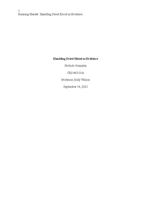 1.4 The State of Forensic Science - RUNNING HEADER: The State of ...