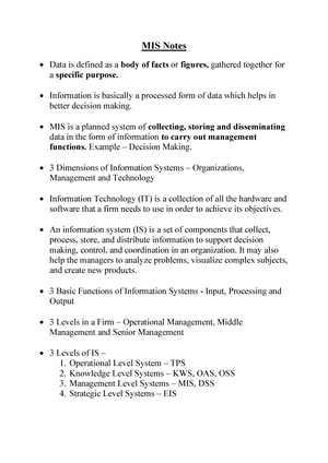 management information system symbiosis assignment