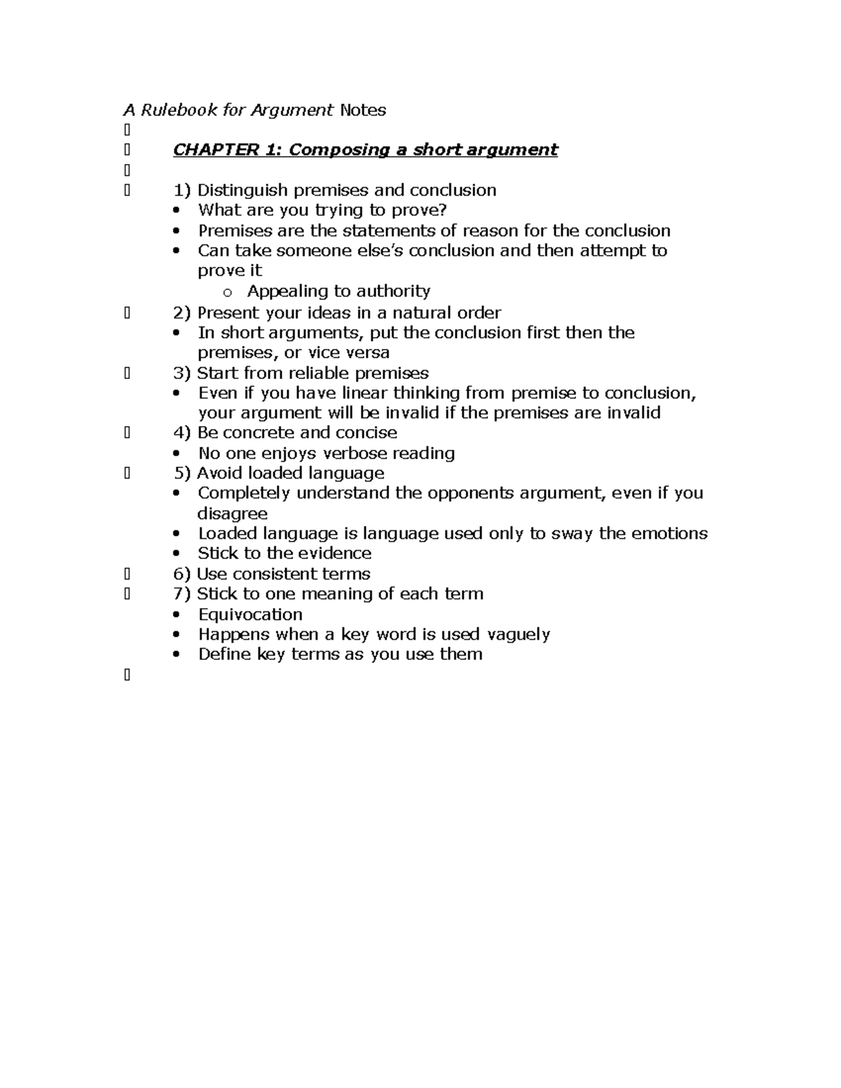 A Rulebook for Argumentsphil 102 9 Archaeology A Rulebook for