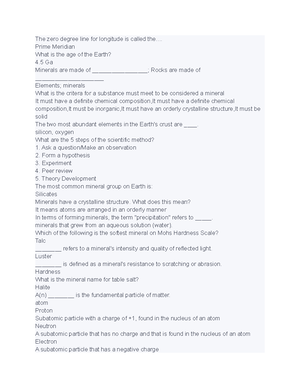 Geol 1610 notes pt 2 - intro to geology course - Weathering The ...
