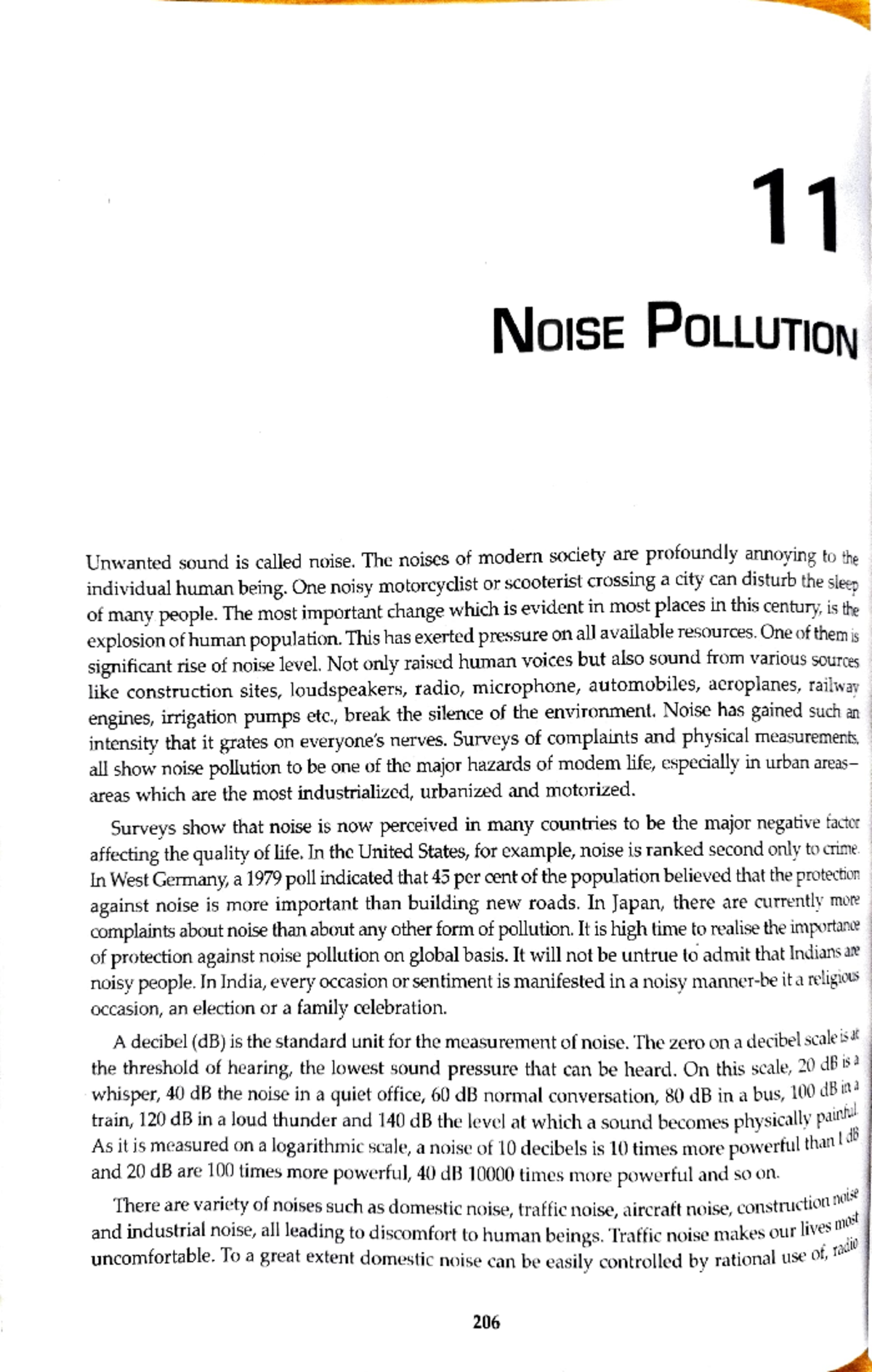 Noise pollution - 11 NoiSE POLLUTION Unwanted sound is called noise ...