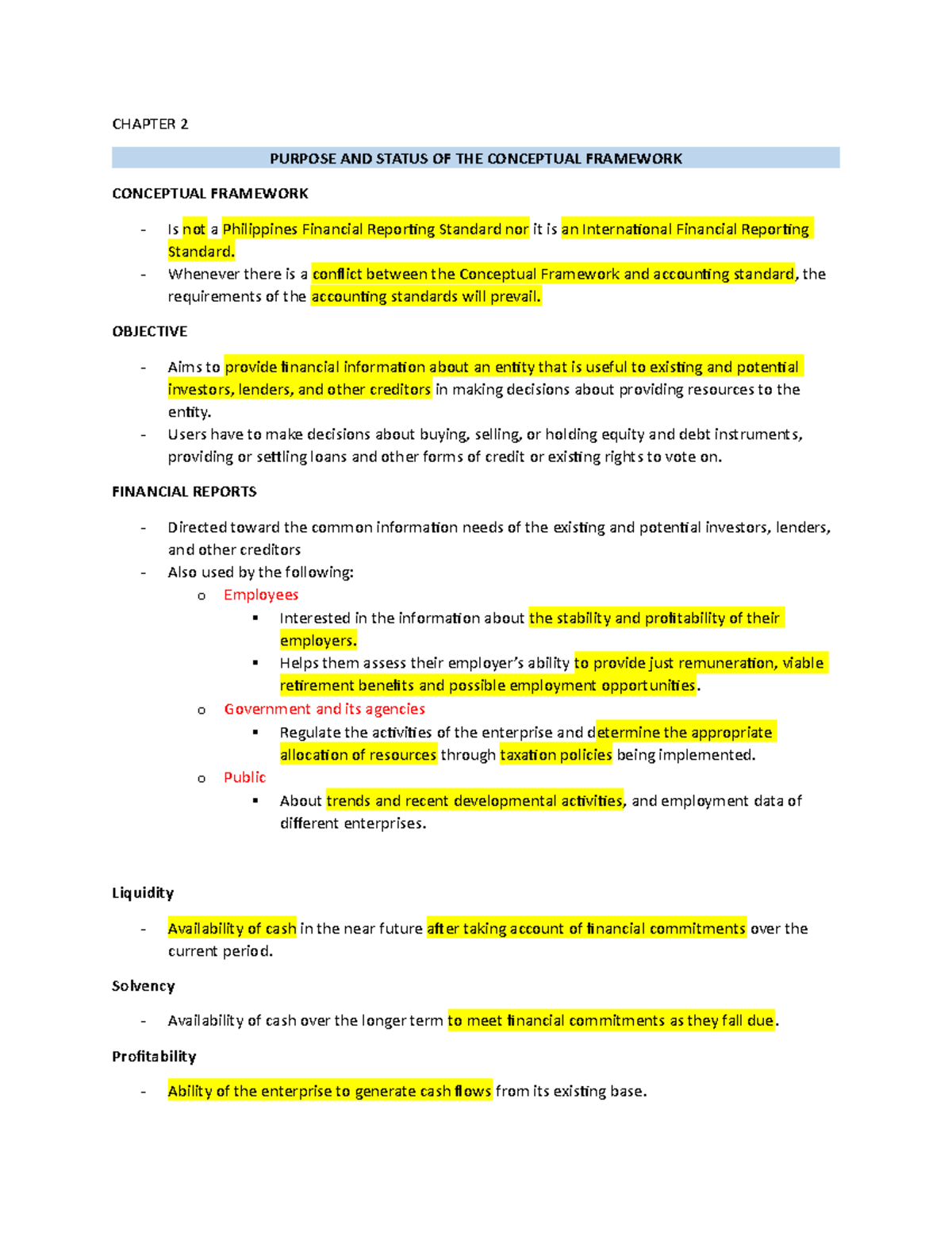 Chapter 2 - none - CHAPTER 2 PURPOSE AND STATUS OF THE CONCEPTUAL ...