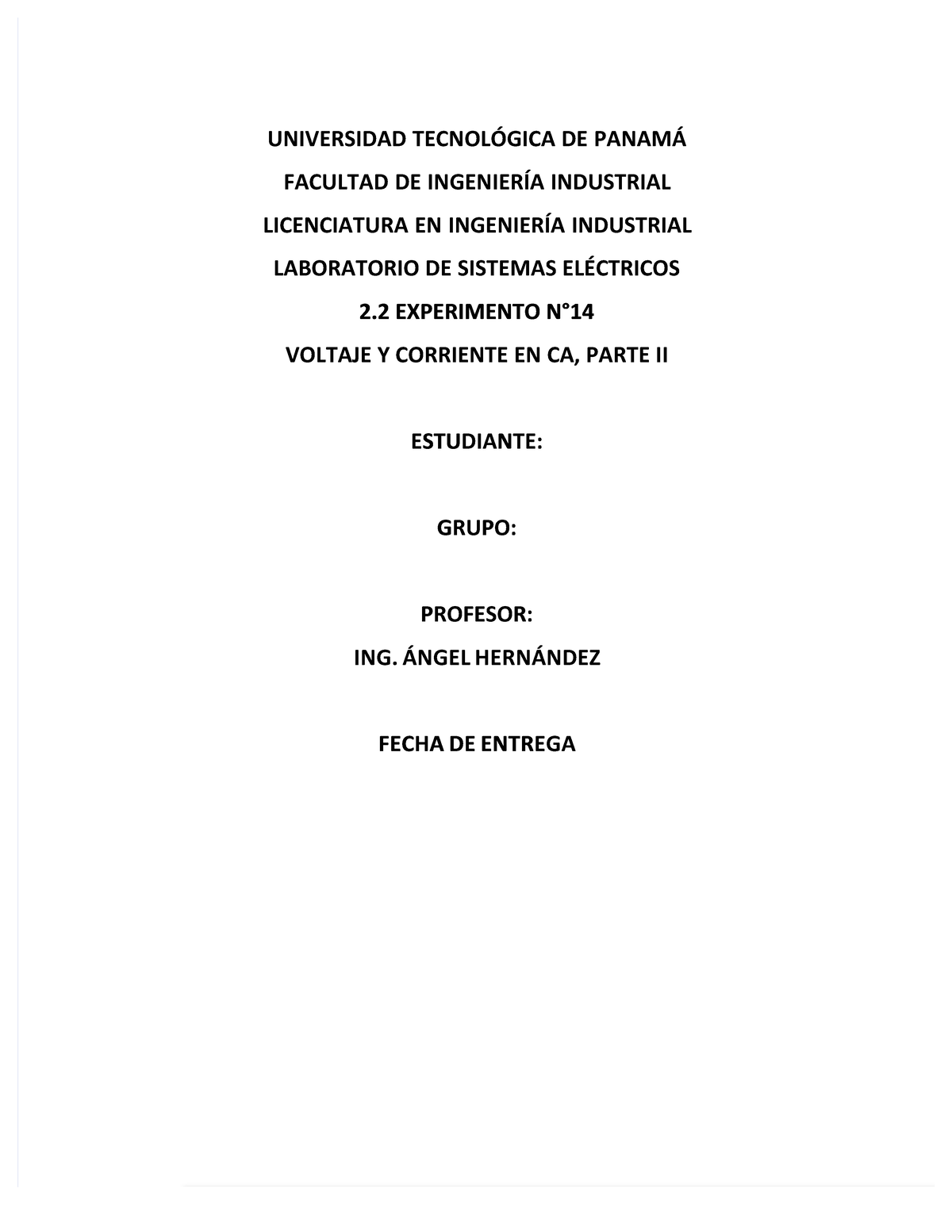 voltage y corriente circuitos 3 UNIVERSIDAD TECNOLÓGICA DE