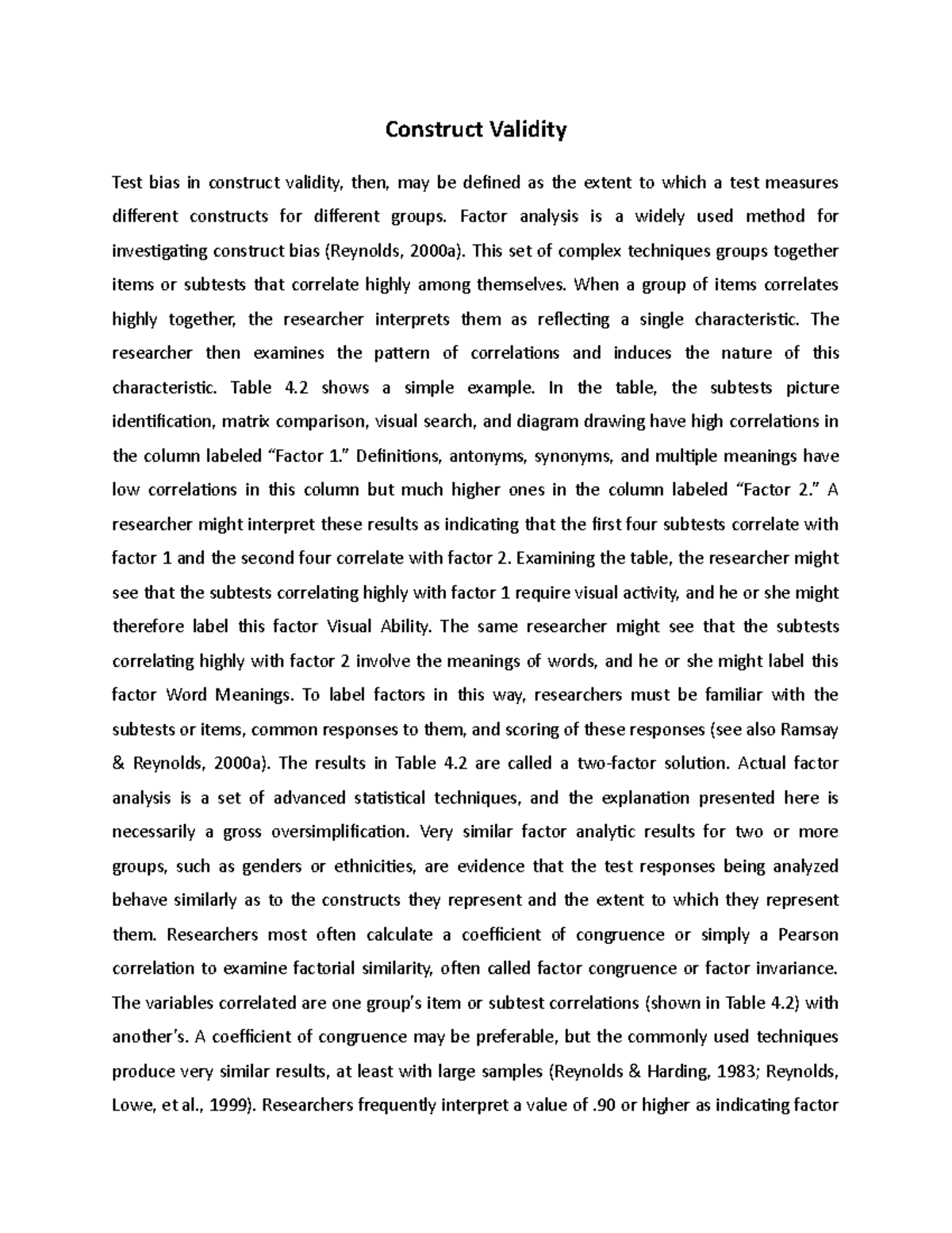 construct validity thesis pdf