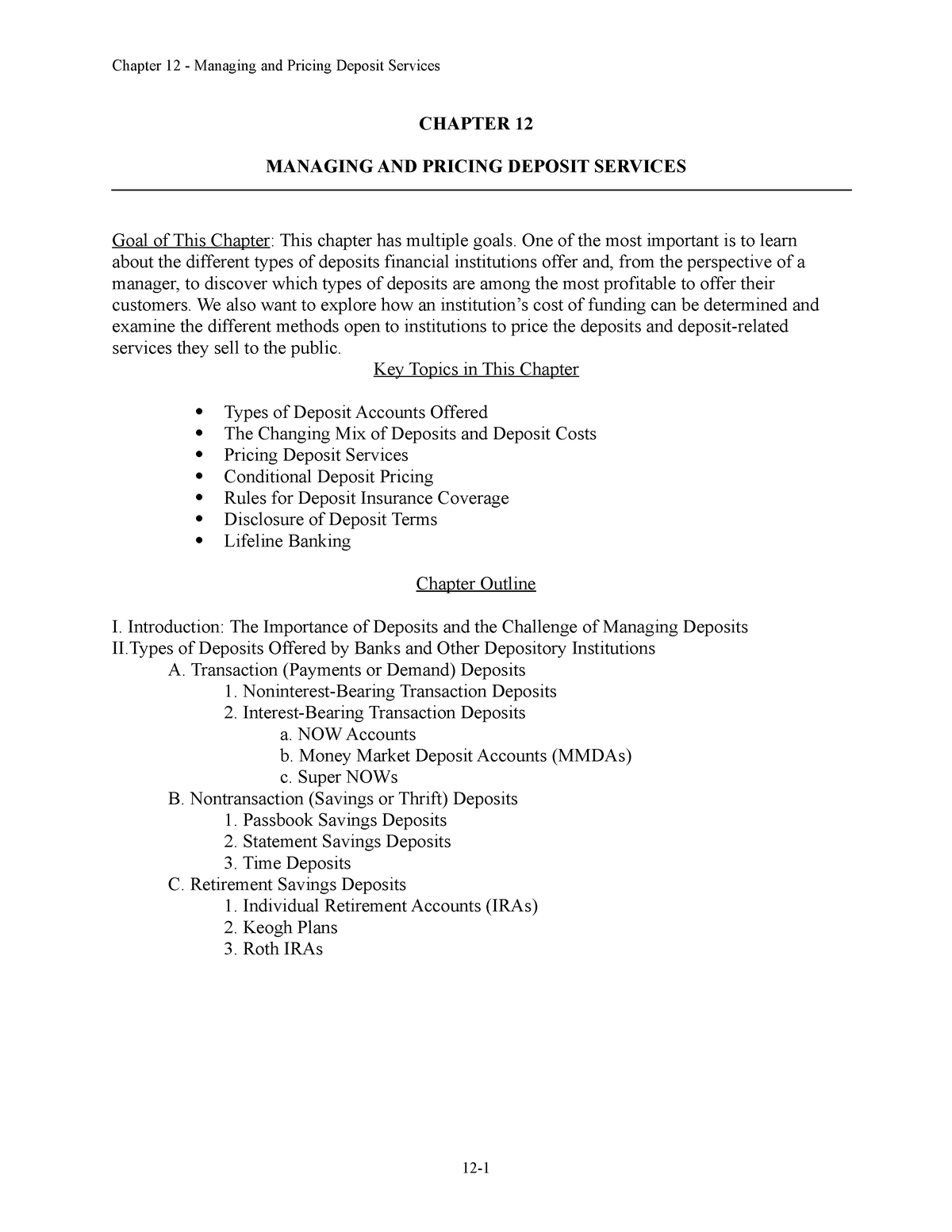 chapter-12-managing-source-of-funds-chapter-12-managing-and-pricing