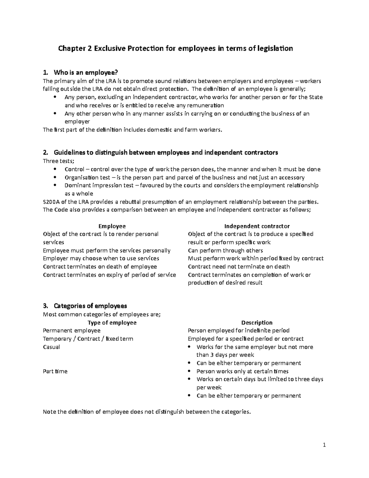 MRL3702-text book summary - Chapter 2 Exclusive Protection for ...