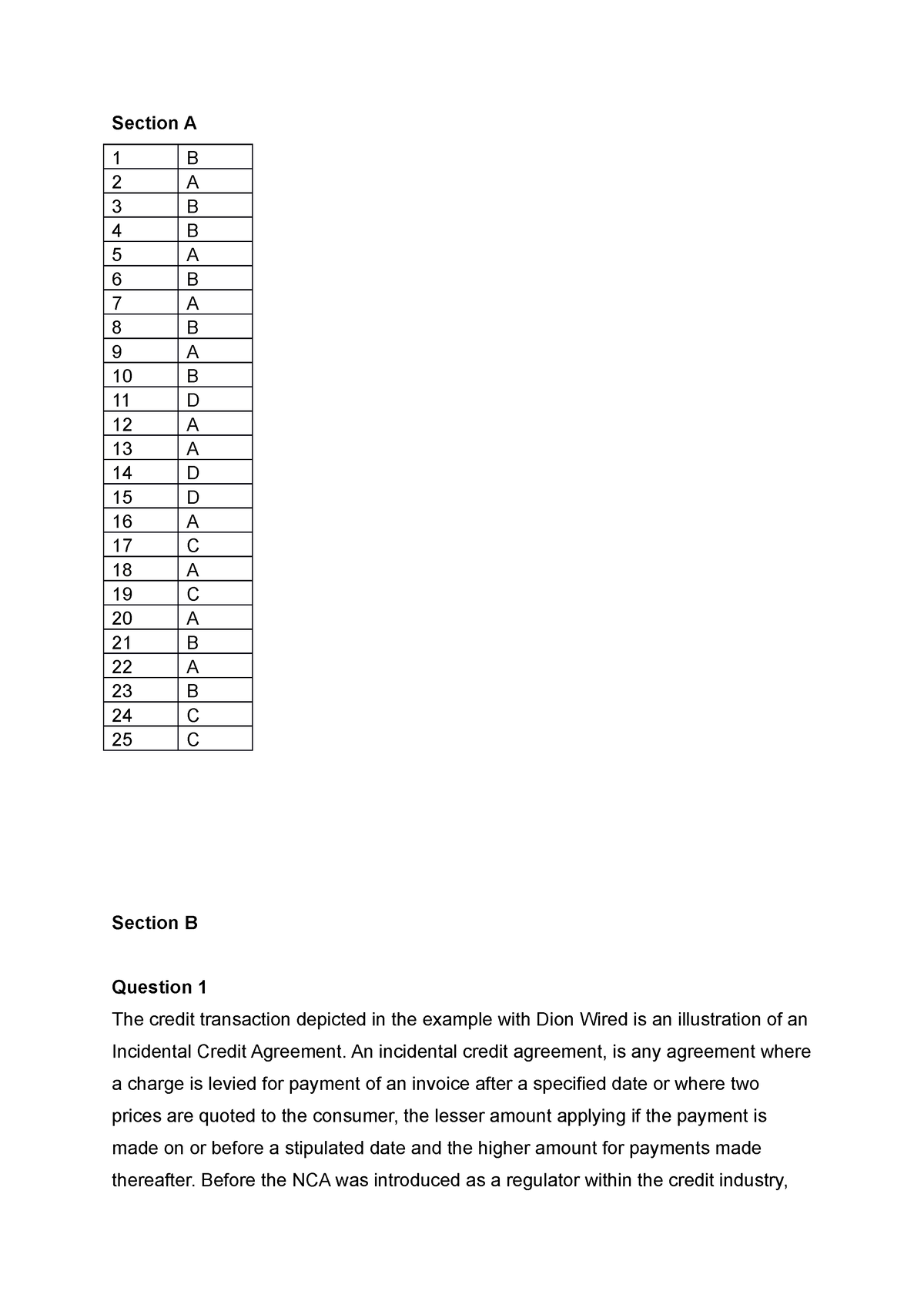 SA1 HLWC230-1 - Assignment - Section A 1 B 2 A 3 B 4 B 5 A 6 B 7 A 8 B ...