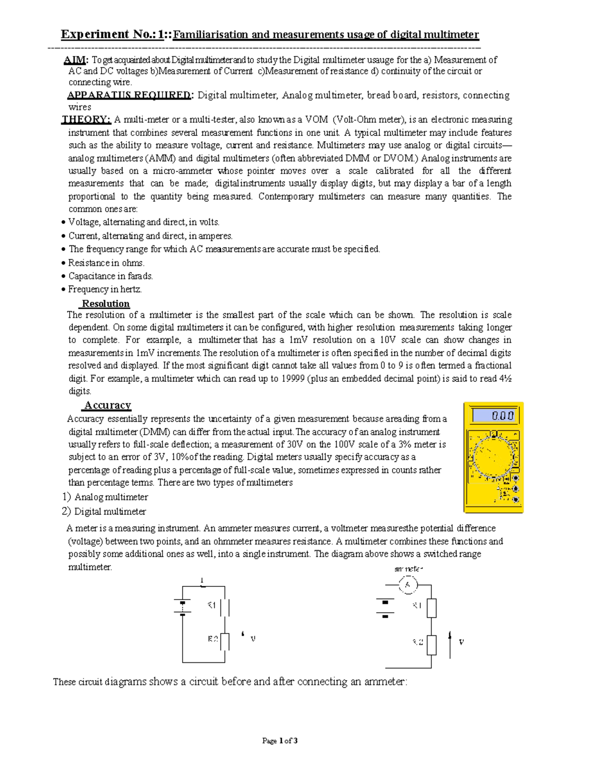Paper-7C Lab-2 Familiarisation and measurements usage of digital ...