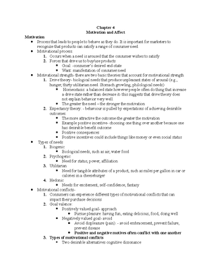 Midterm Notes for consumer behaviour - Chapter 1) Introducion Consumer ...