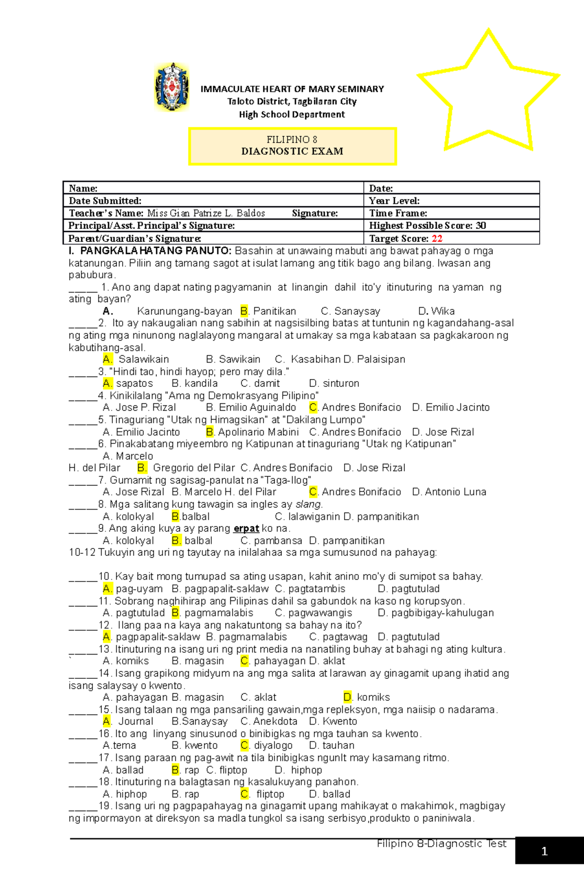 grade-8-diagnostic-test-filipino-8-diagnostic-test-immaculate-heart-of-mary-seminary-taloto