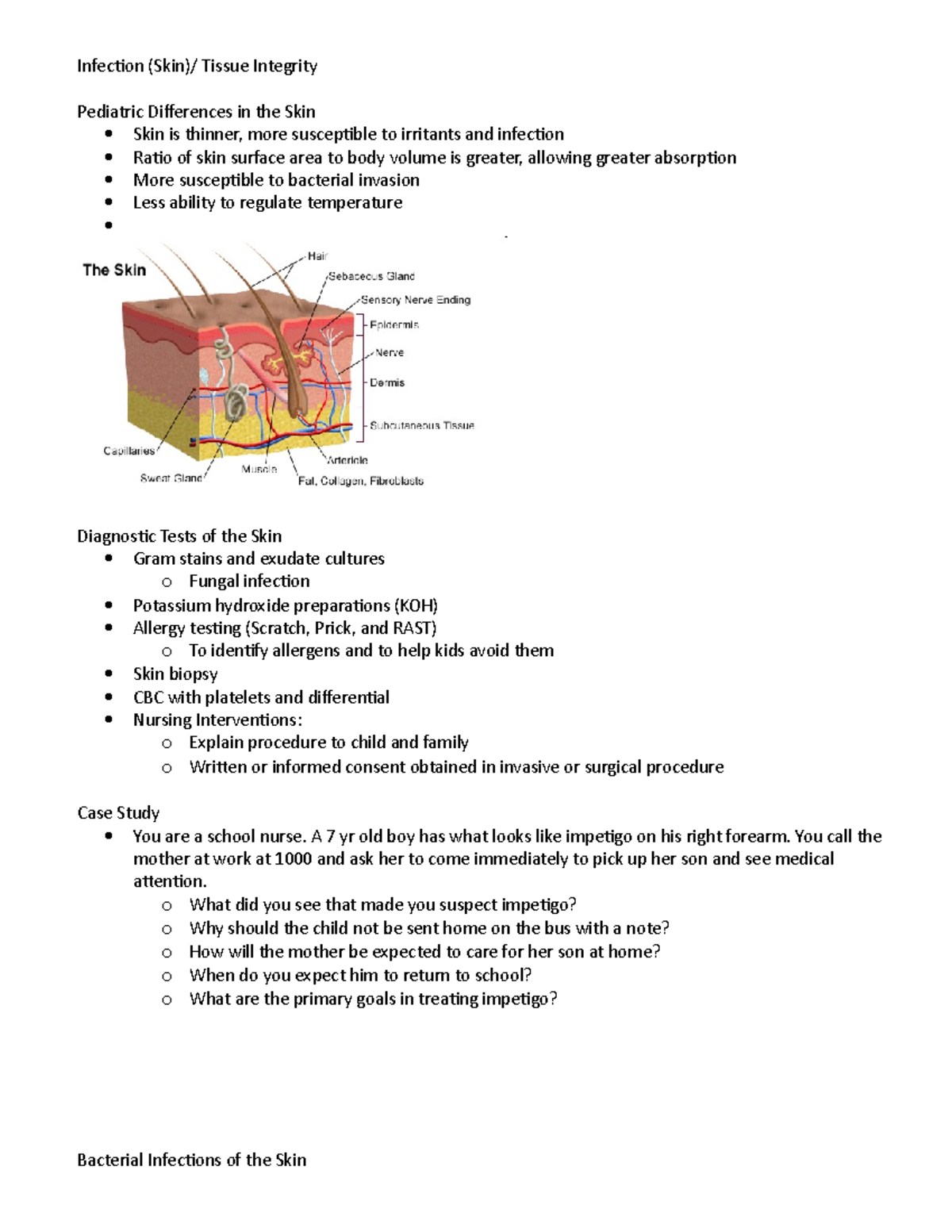 328 Infection - Infection (Skin)/ Tissue Integrity Pediatric ...