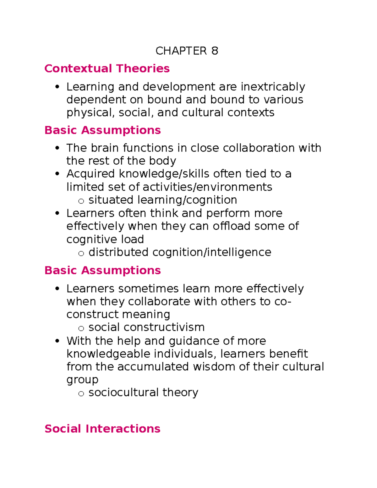 ED Psych Notes(Ch. 8) - Lecture notes 18: Dr. Richards - CHAPTER 8 ...