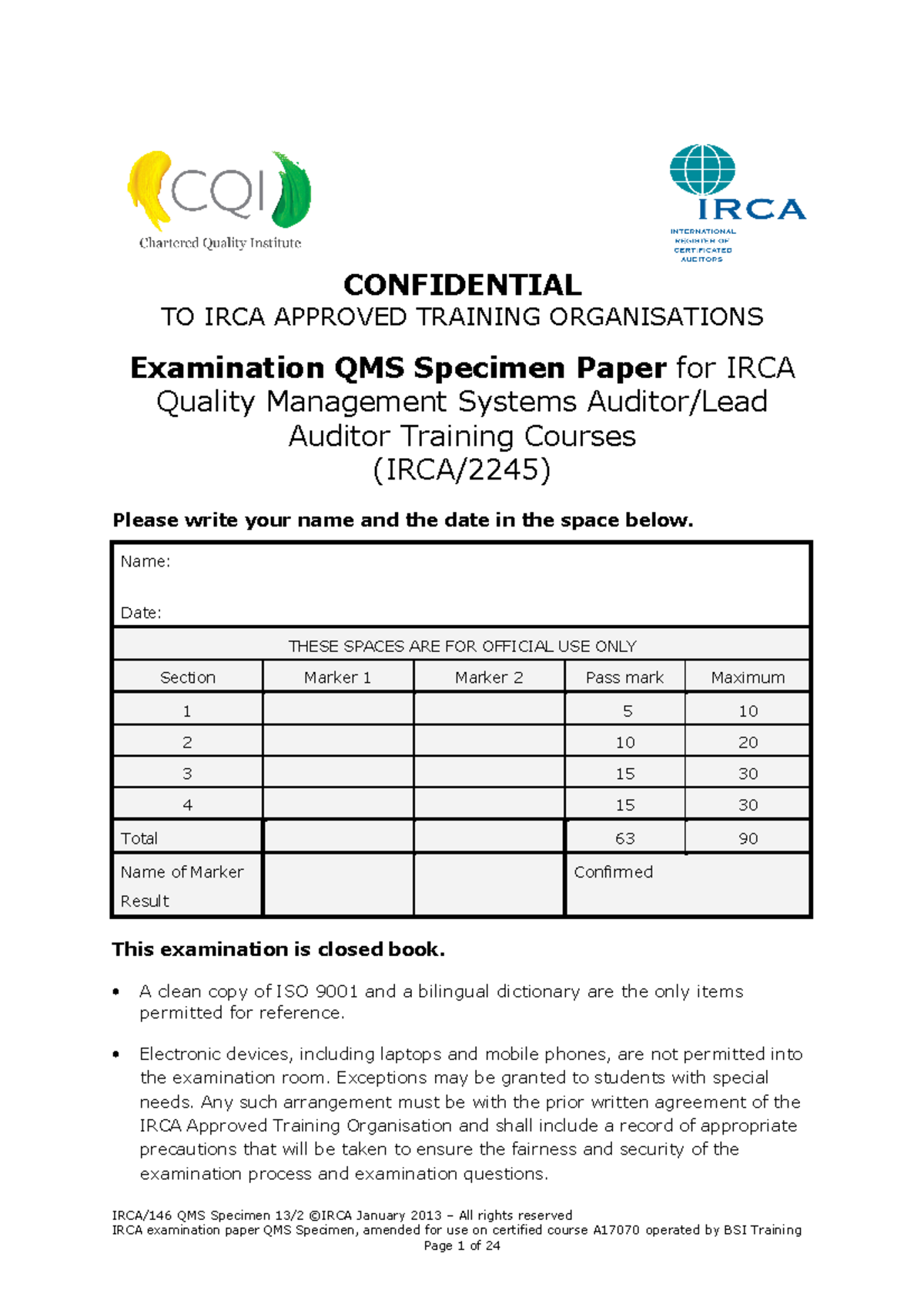 iso-9001-specimen-paper-studocu