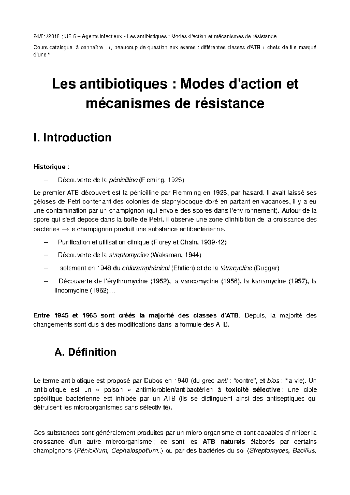 M3 Infect Les Antibiotiques Studocu M3 Infect Les Antibiotiques Studocu