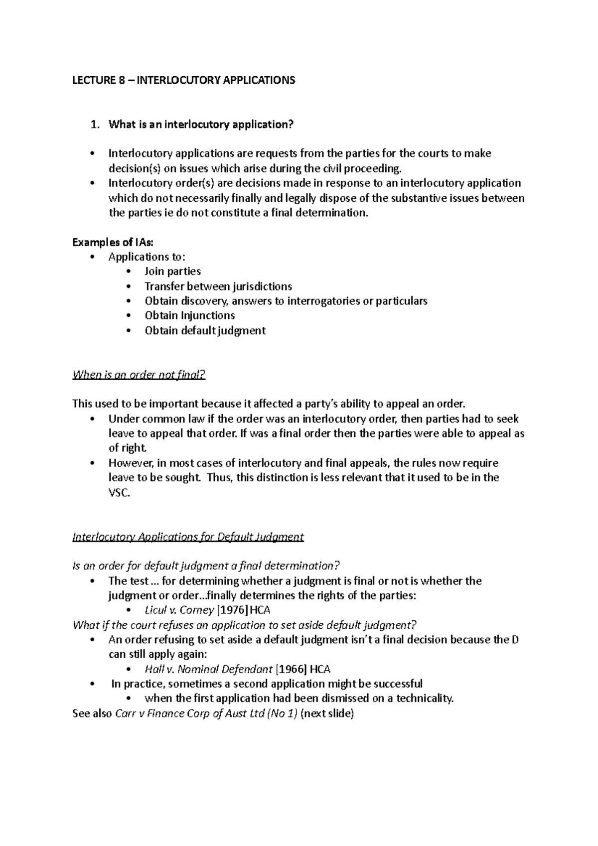 week-8-interlocutory-applications-lecture-8-interlocutory