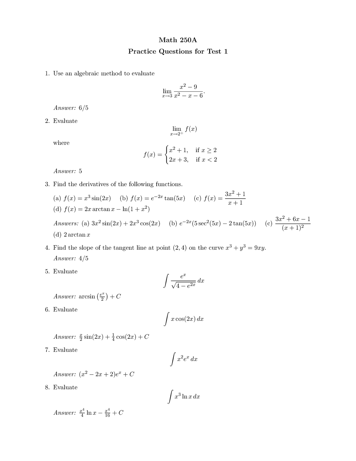 What Is The Derivative Of Arctan 2x