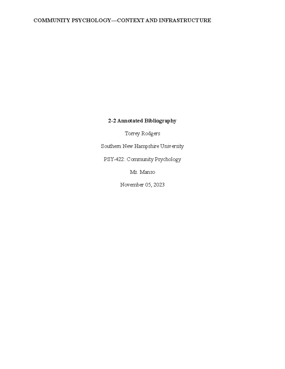 bibliography for coursework