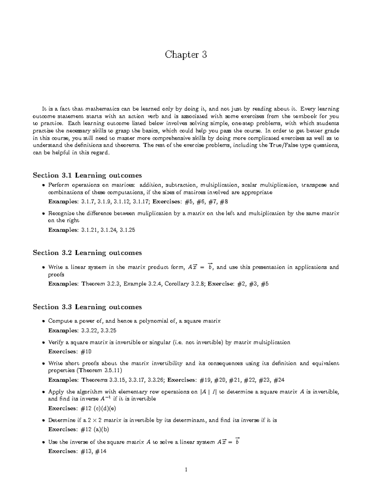 MA 122 - Chapter-3 - Chapter 3 It is a fact that mathematics can be ...