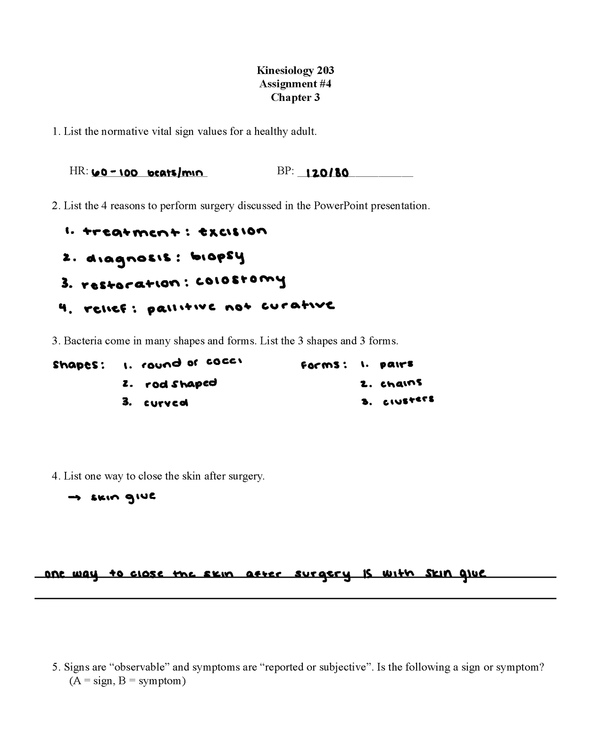 Assignment+%234+%28Chapter+3%29+Sp+24 - Kinesiology 203 Assignment ...