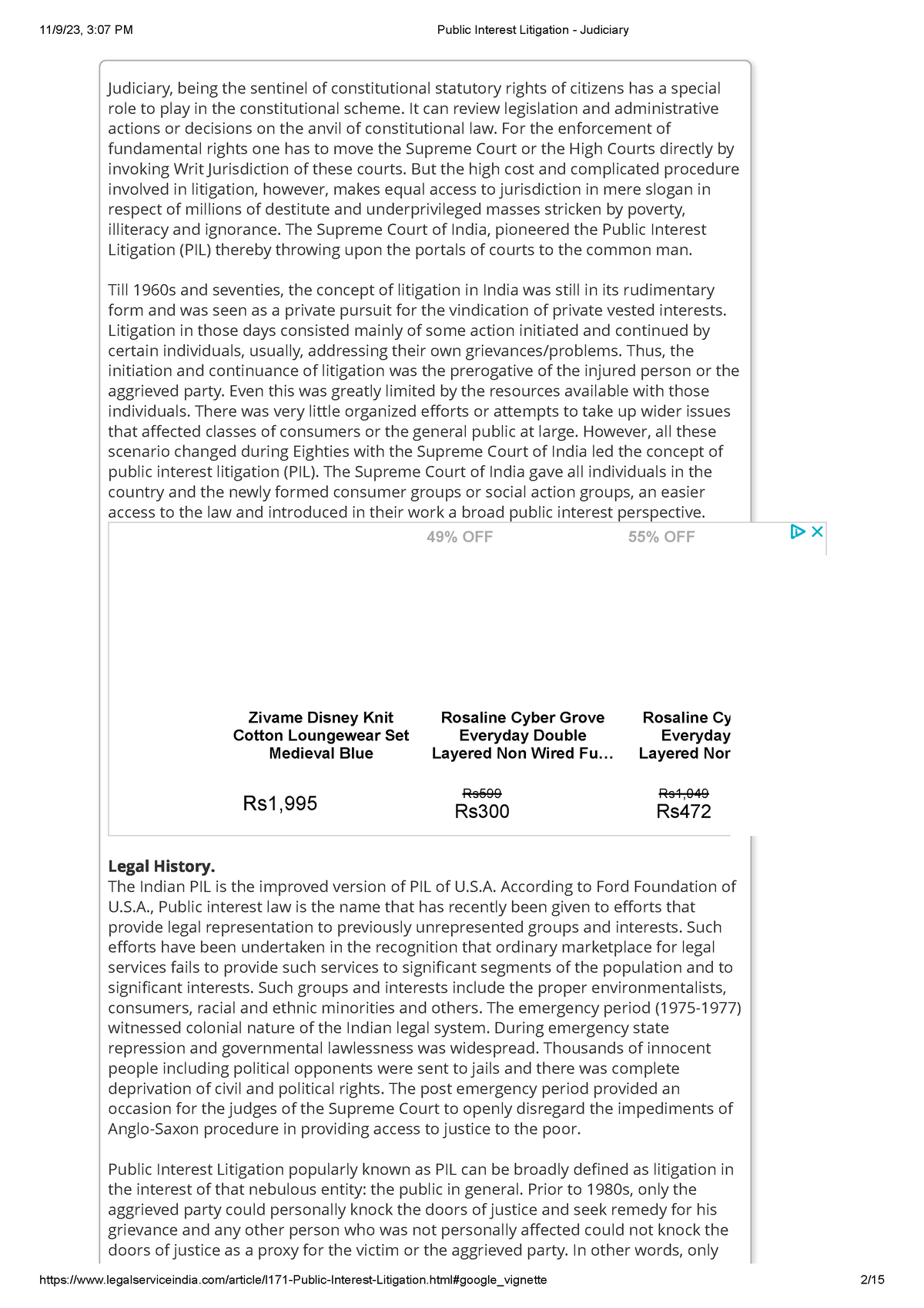 Public Interest Litigation - Judiciary - Judiciary, Being The Sentinel ...