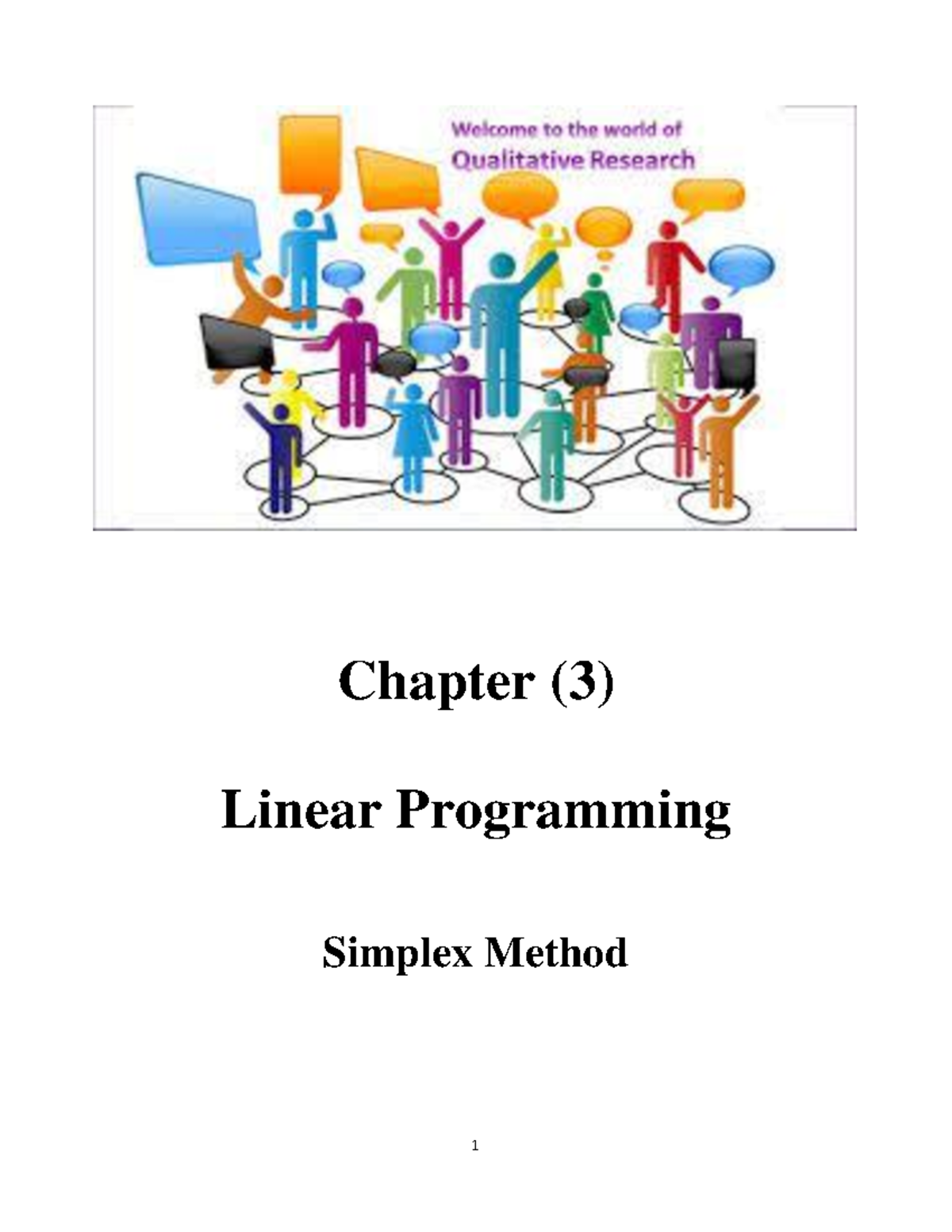 Qba Lec 7 2023 Qba Lec 7 2023 Chapter 3 Linear Programming Simplex Method Chapter 3 6106