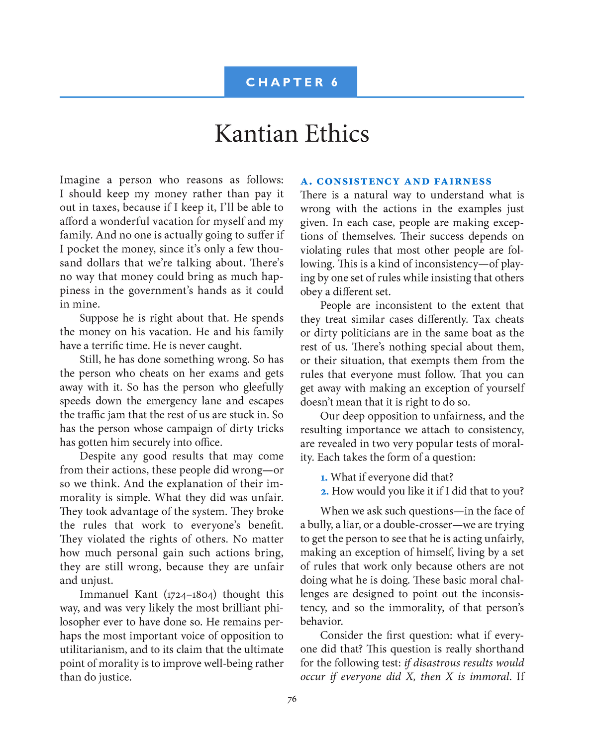 kantian ethics essay questions
