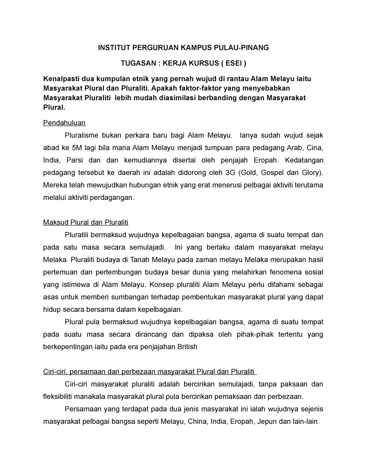 130857673 Hubungan Etnik Esei Siap - Falsafah dan pendidikan di ...