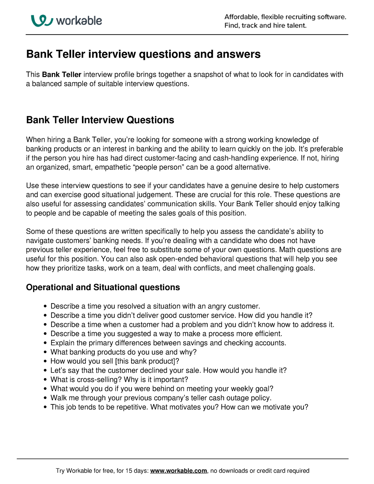 Bank Teller Interview Questions Bank Teller Interview Questions When   Thumb 1200 1553 