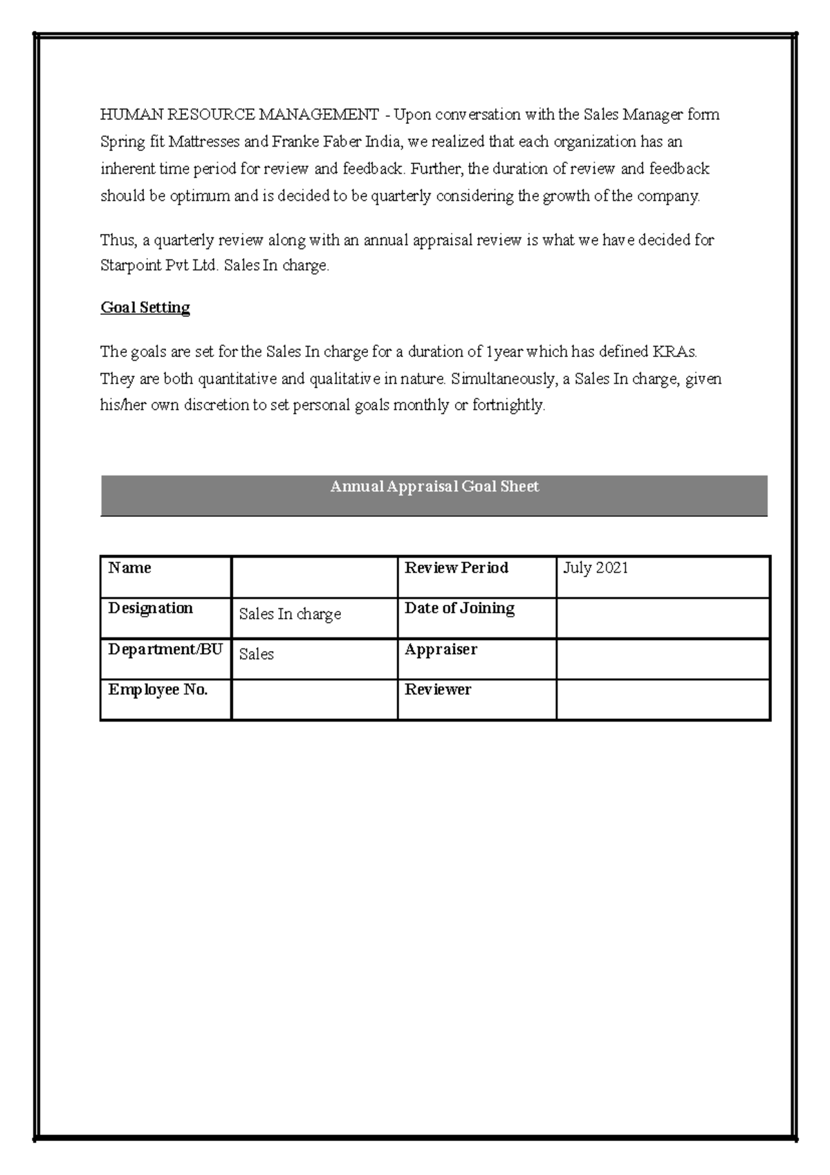 human-resource-management-report-one-human-resource-management