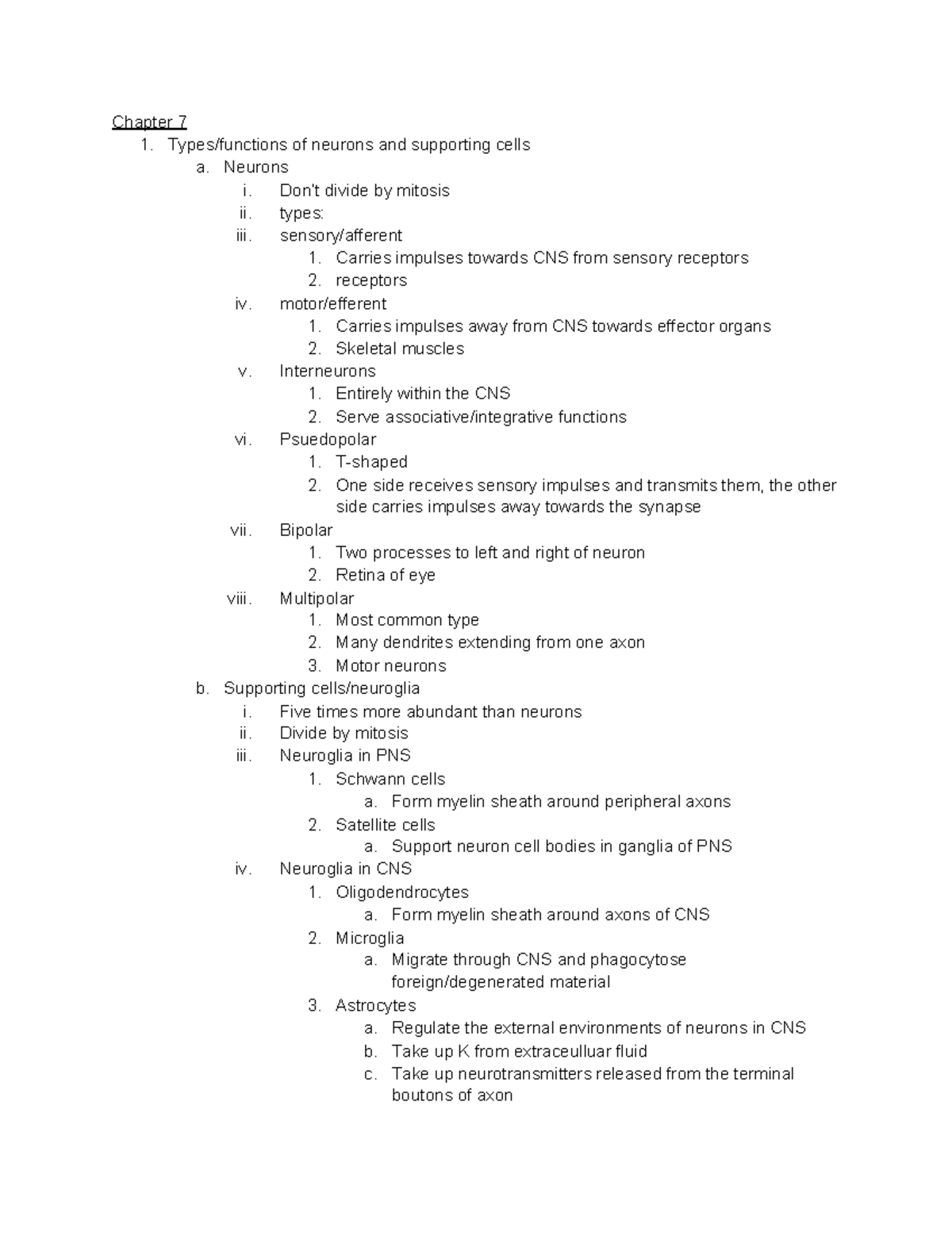 Exam 2 study guide - Test review for neurons/supporting neuroglia and ...