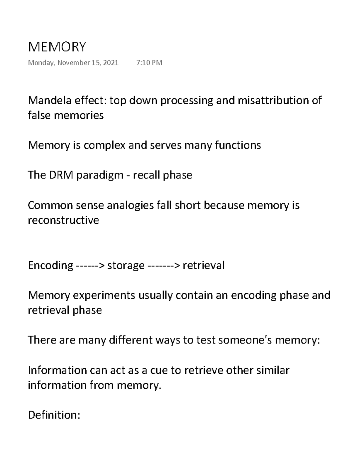 MODULE NOTES FOR QUIZES - 1X03 - McMaster - Studocu