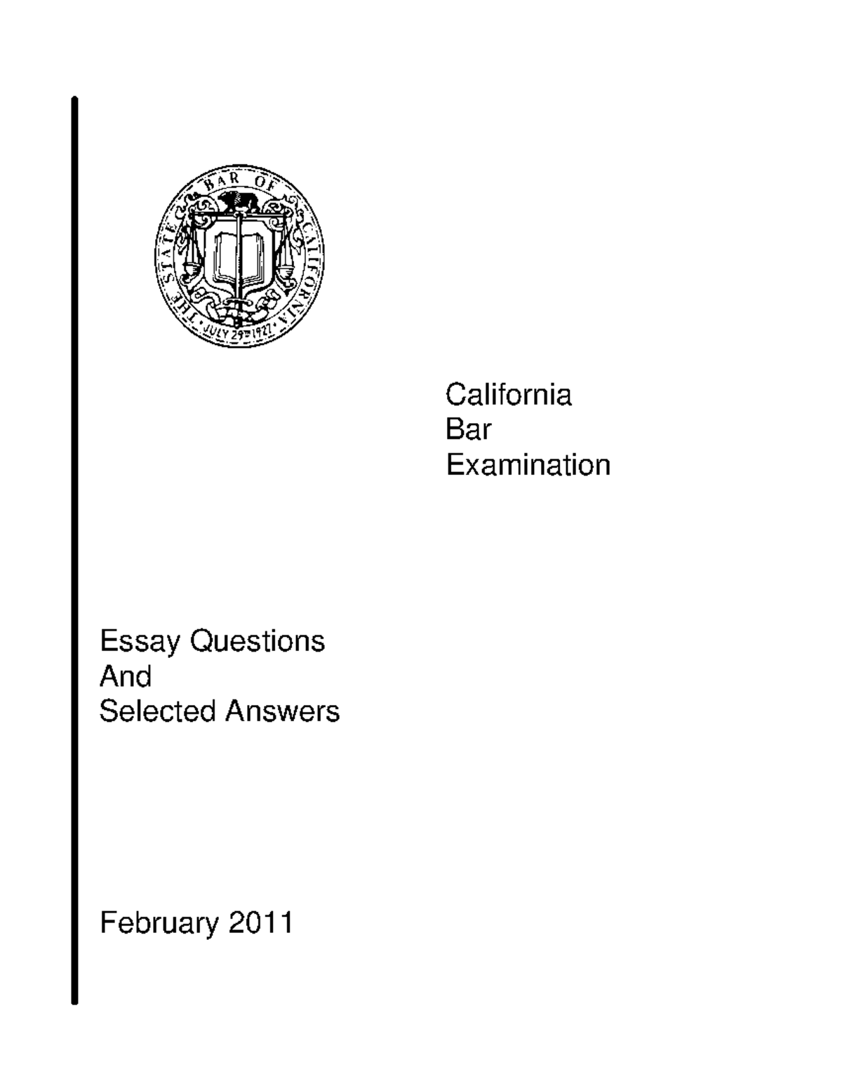 february 2023 california bar exam essays