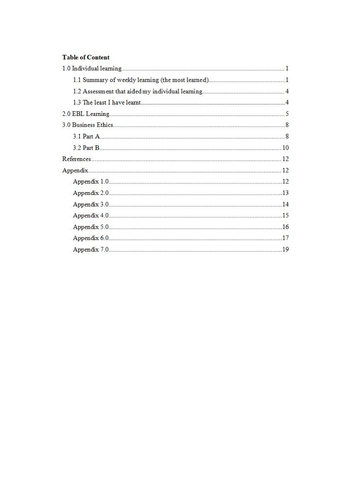 Business Ethics Assessment 4-Reflective Writing - 1 Individual learning ...