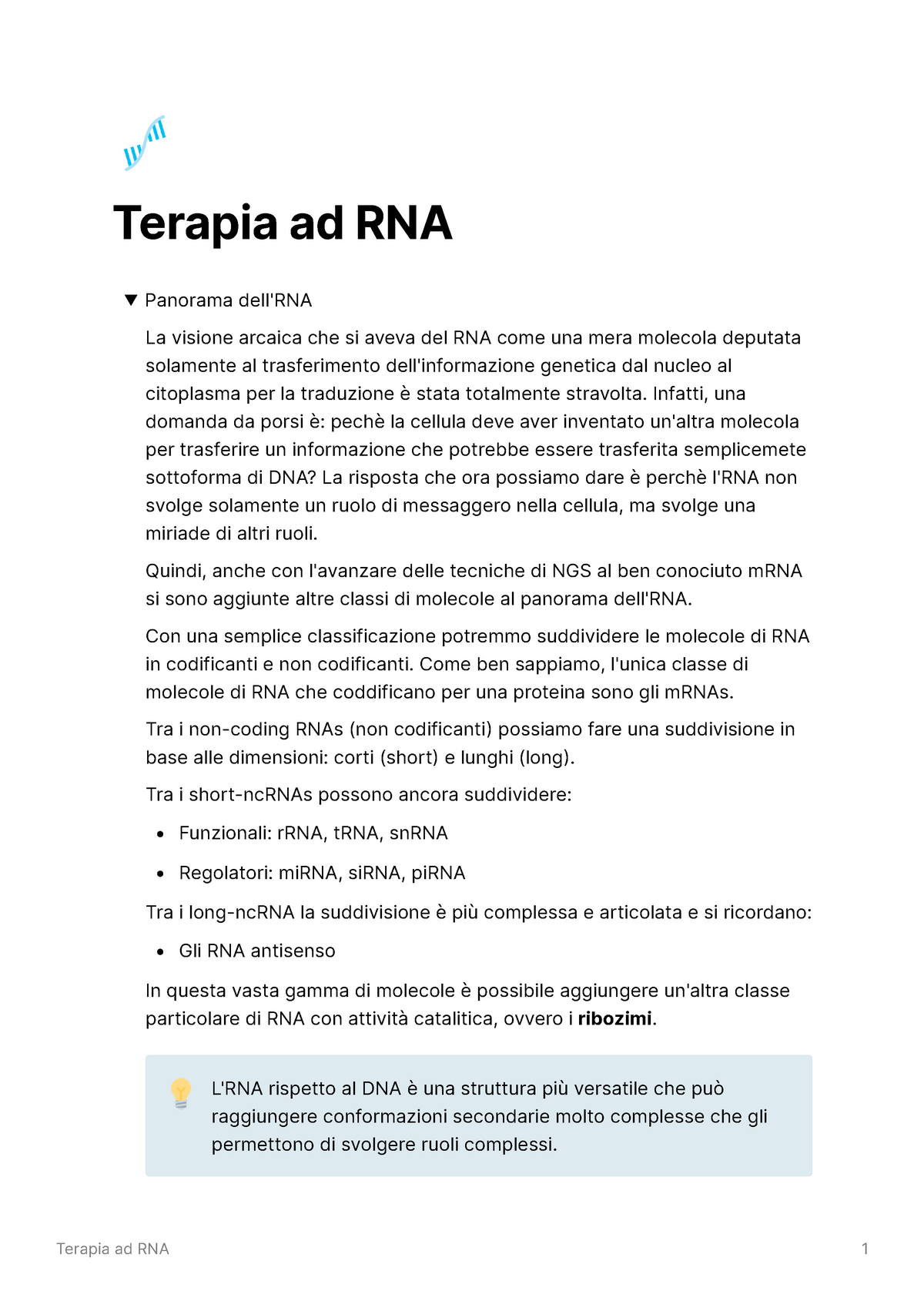 (29) Terapia Ad RNA - StuDocu