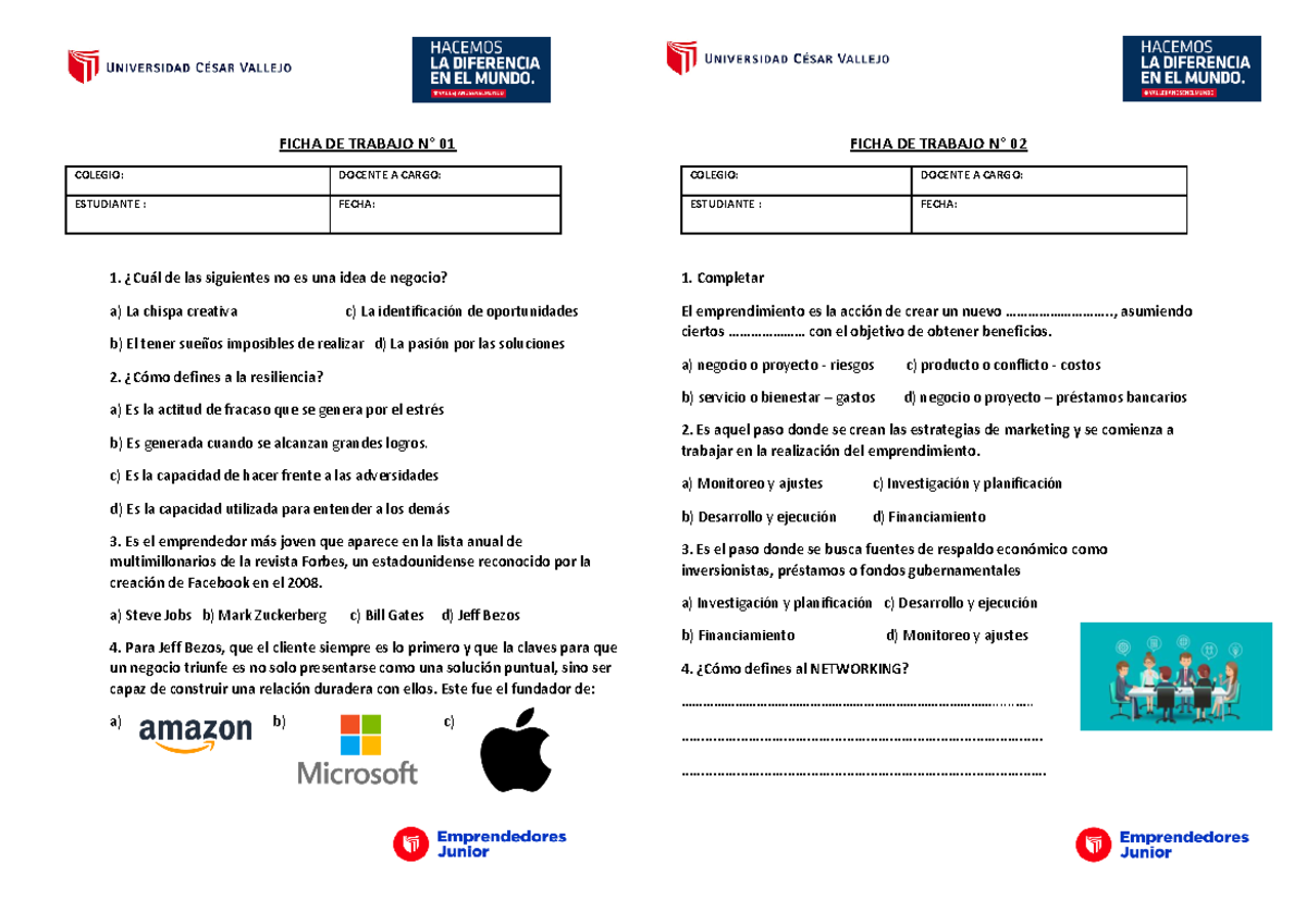 Módulo 1 - Apoyo e información para ept - FICHA DE TRABAJO N° 01 ...