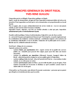 Les normes de droit fiscal - Les normes du droit fiscal Introduction ...