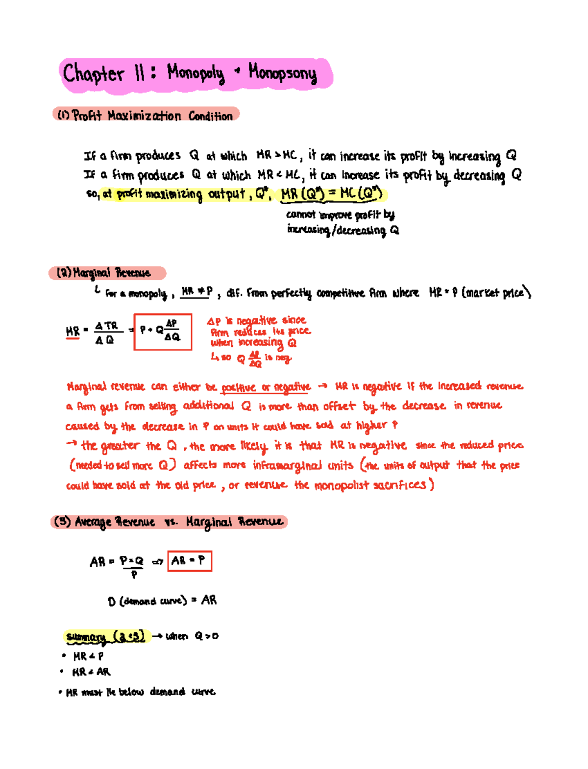 Final notes (ch 11 and on) - Chapter 11 Monopoly e Monopsony 1 ...