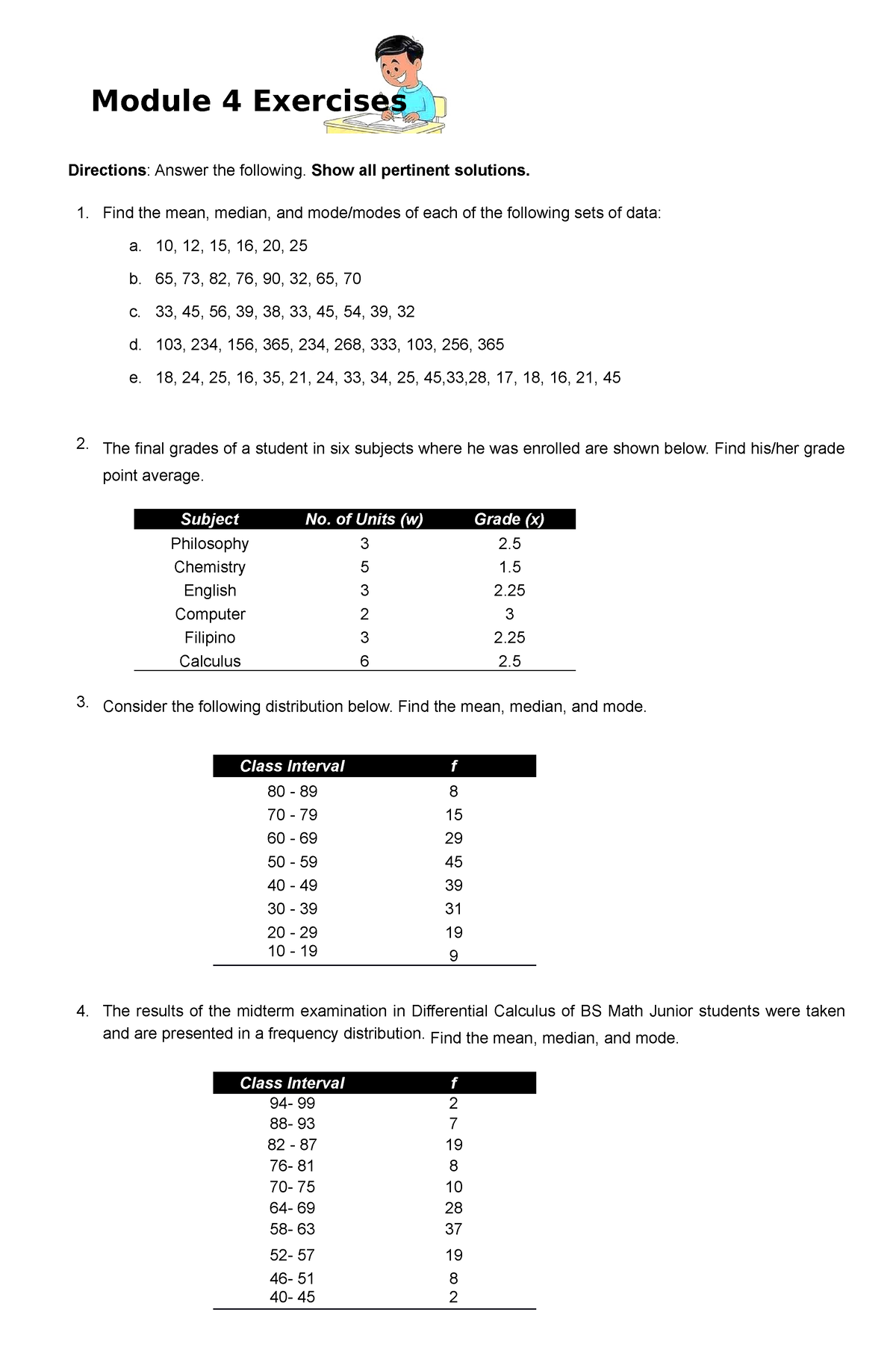 Module-4-Exercises - Exercises About Mathematics In The Modern World ...