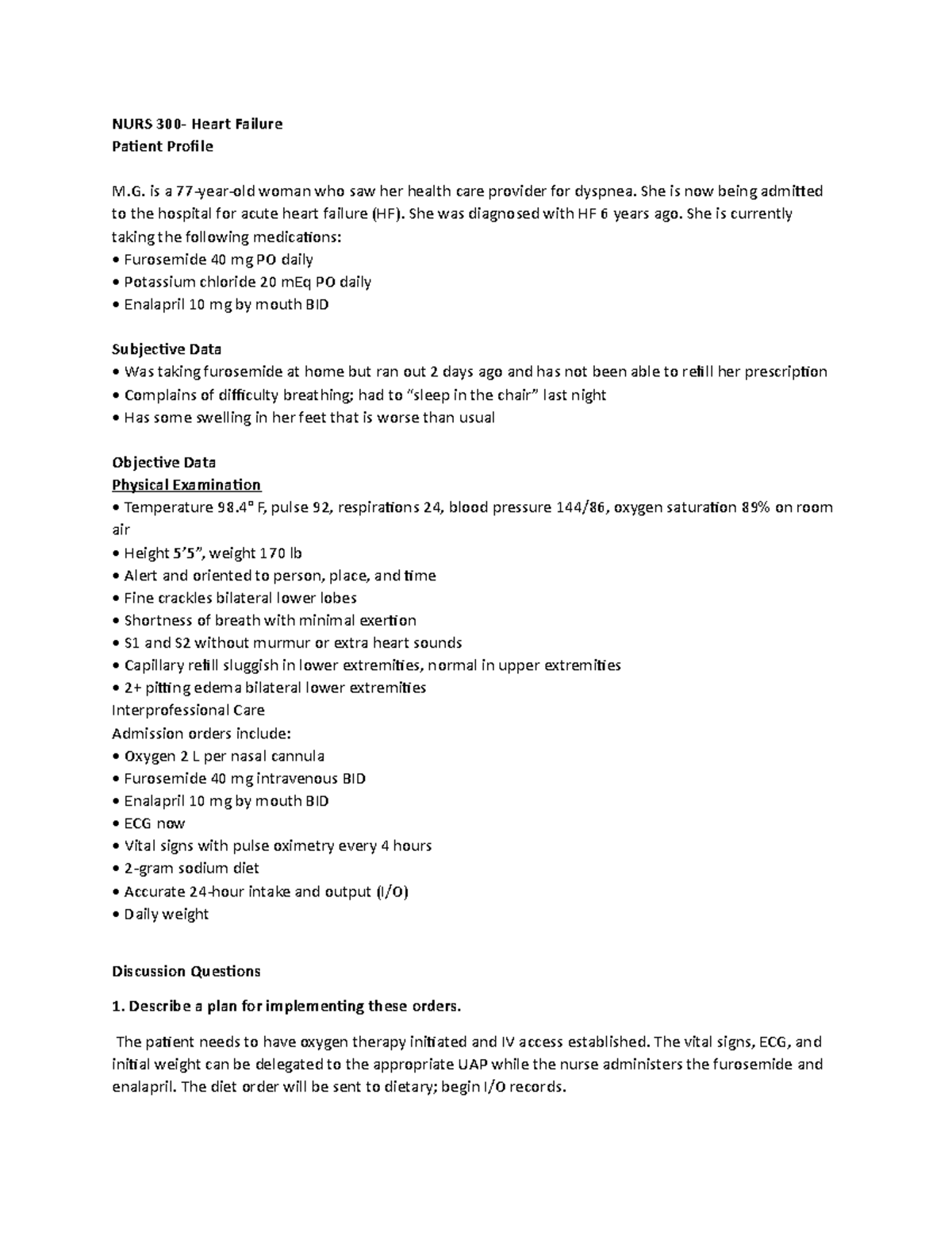 ati video case study heart failure