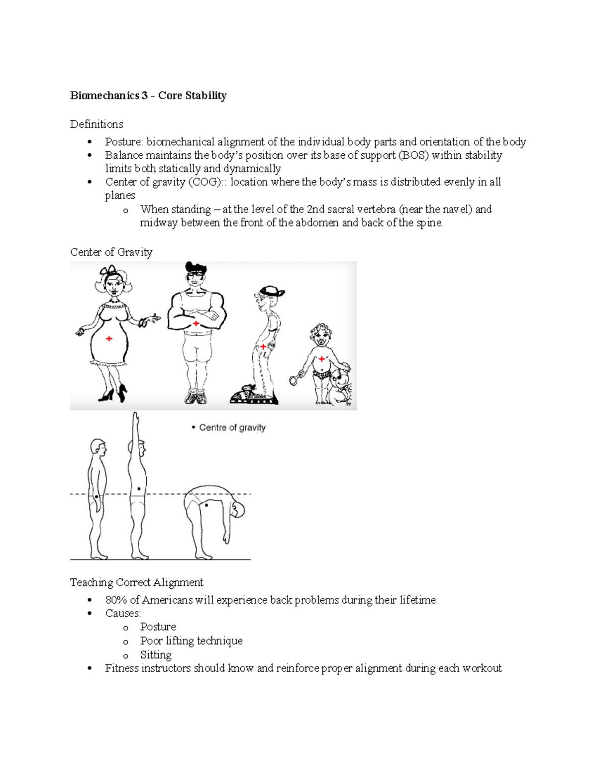 KNES214 - Biomechanics 3 - Core Stability - Biomechanics 3 - Core ...