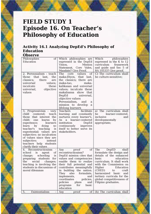 Lesson Plan Sample In Multigrade Classes - Lesson Plans For Multigrade ...