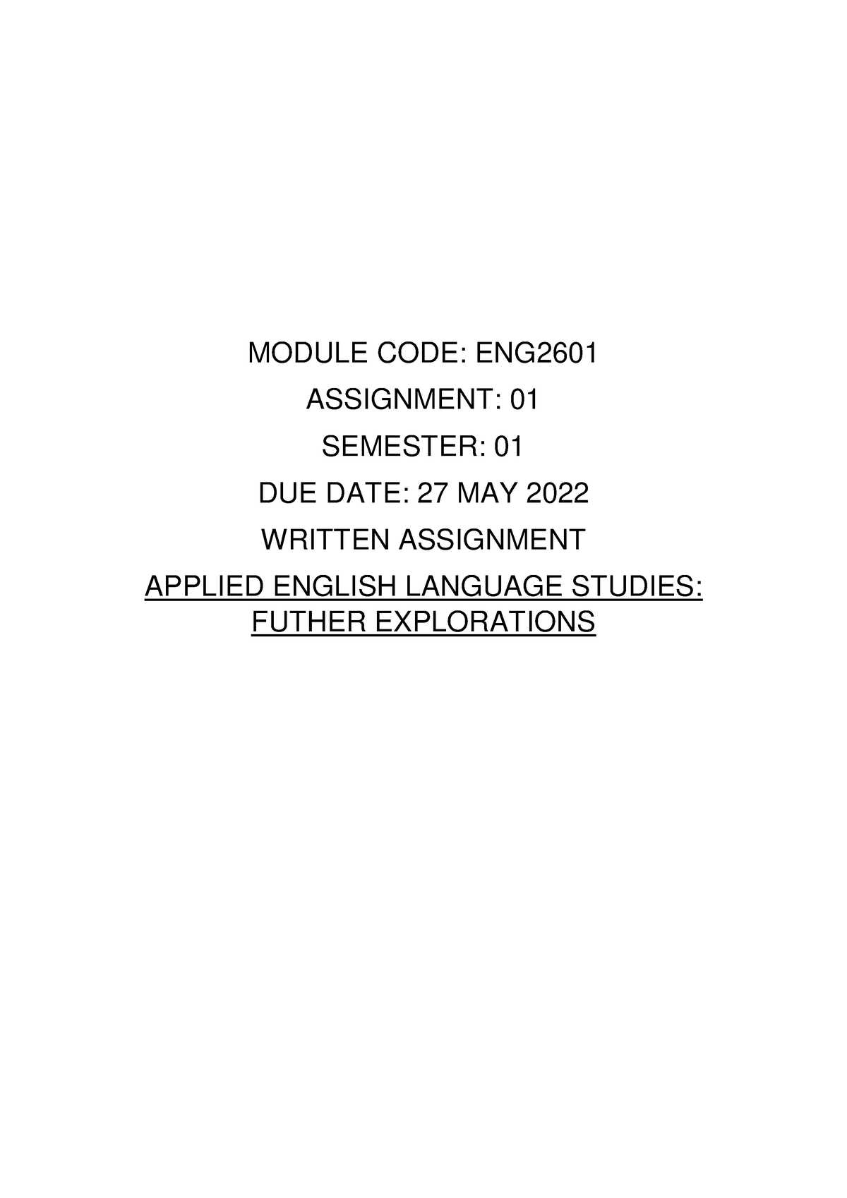 english 2611 assignment 3