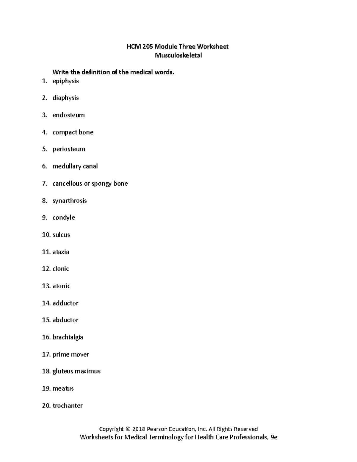 HCM 205 Module Three Worksheet - HCM 205 Module Three Worksheet ...