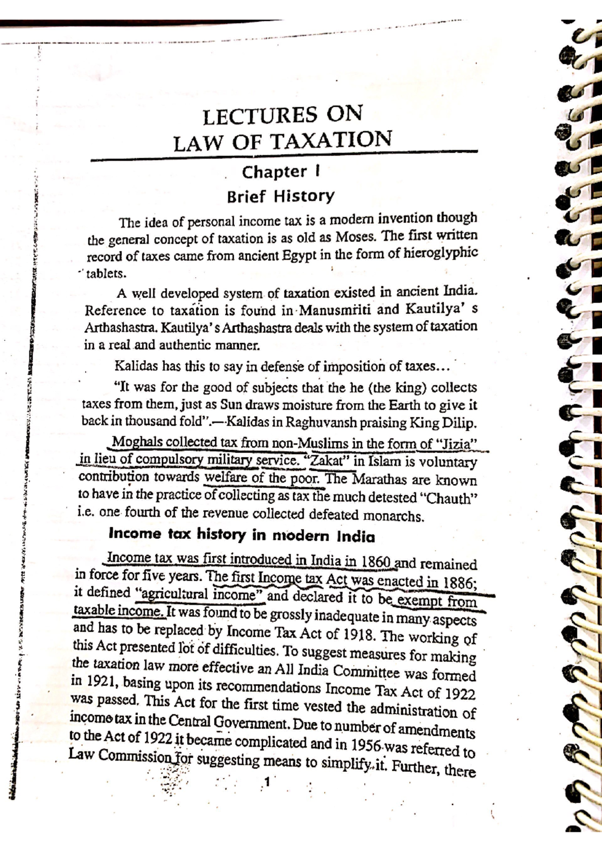 Law Of Taxation Intro - LLB LAW (Honors - Studocu