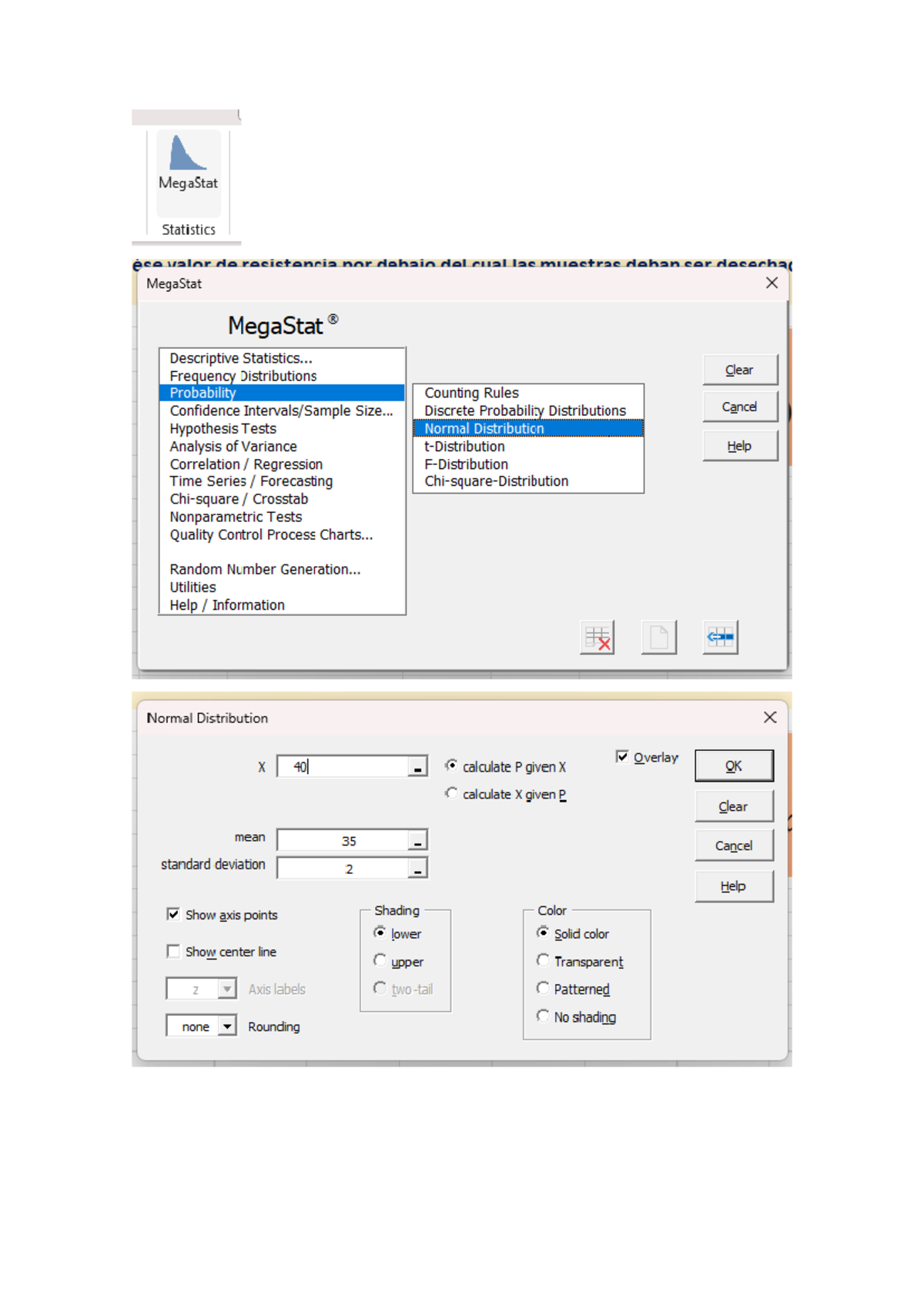 Imagenes pract 5 - .immagen - MegaStat Statistics ece dehan decechal ...