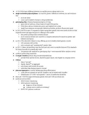 GMO, DNA Extraction, PCR Notes - DNA molecule that contains all the ...
