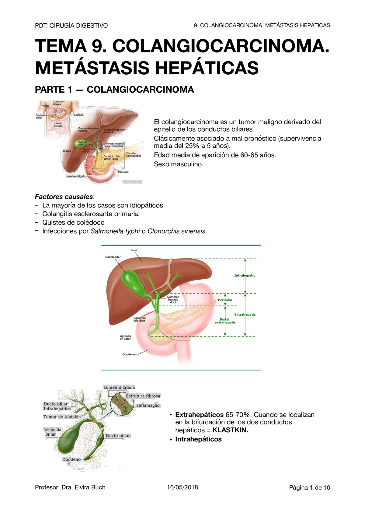 tipo de colangiocarcinoma